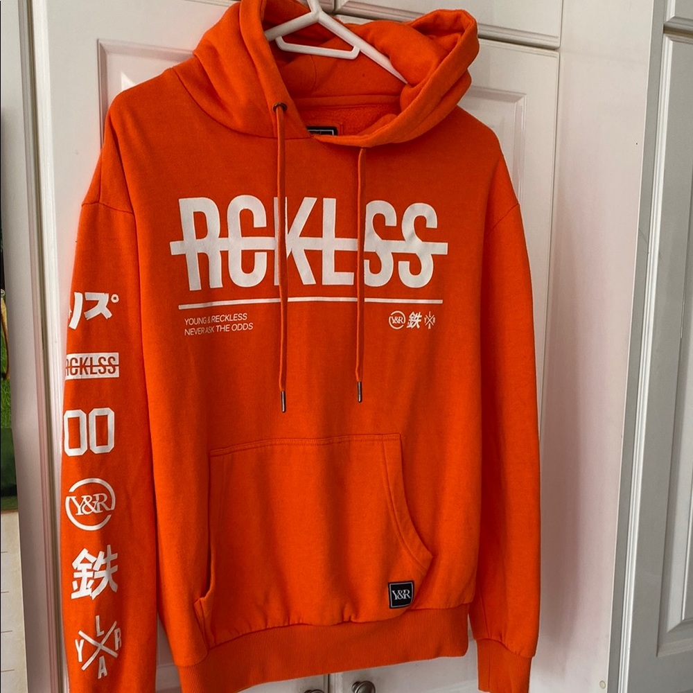Young & Reckless Orange Sweatshirt Hoodie
